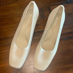 VIVAIA Cream Heels for Women